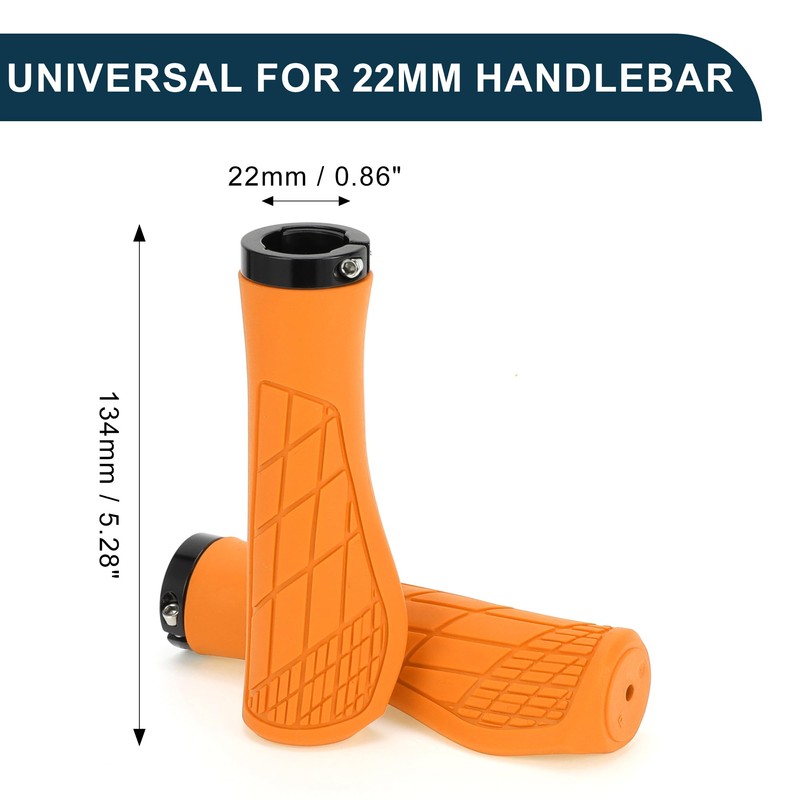 TUCKBOLD Bike Handlebar Grips Covers 134mm Long Soft | Bicycle