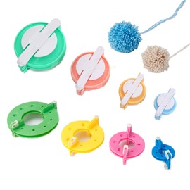 ArrErr 2 Set Pompom Maker Pom Pom Makers Fluff Ball Weaving Tool Set for Yarn Pom Poms Fuzzy Craft Pompoms Balls Making Decorations DIY Handmade Arts Wool Knitting