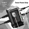 Power Strip Tower Surge Protector Multiple 12 Outlets(8xAC,3xUSB A,1xPD20W USB
