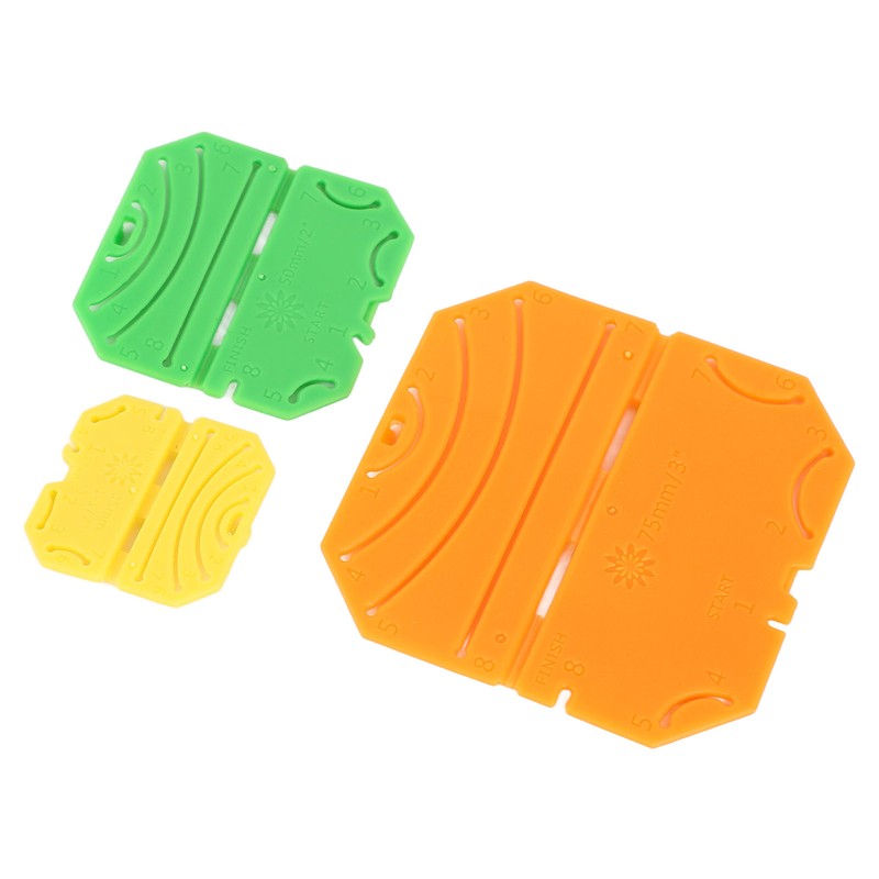 3Pcs Kanzashi Flower Maker Different Sizes Easy Operation Strong Resin