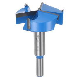 HARFINGTON Forstner Drill Bit 60mm (2-3/8") Upgraded 3-Cutter Tungsten Carbide Forstner Bit Opener for Hinge Wood Hole Drilling Woodworking