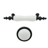 Mewutal 8 Pack Ceramic Drawer Pulls, Black & White Dresser