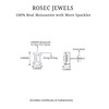 Emerald Cut Moissanite Solitaire Stud Earrings for Women, 6X8 MM,