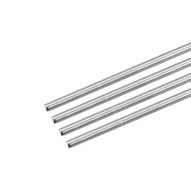 sourcing map Fully Threaded Rod M5 x 300 mm 0.8 mm Thread Pitch Stainless Steel 304 Right-Hand Threaded Rod Bolt Set of 4