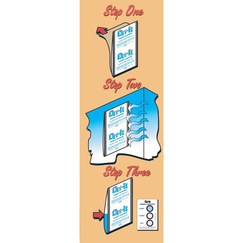 Dri-It MA-2-125-A Moisture Absorber with Disposable Peel and Stick Backing