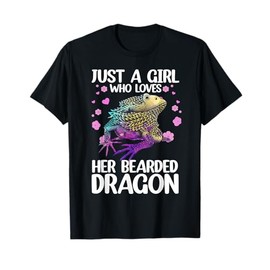 Cool Bearded Dragon Art For Girls Women Bearded Dragon Lover T-Shirt
