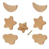 AINIUNIU Cabinet Knobs, Pack of 6 Solid Wood Drawer Knobs,