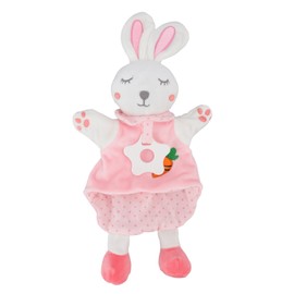 Baby Security Blanket Cute Bunny Baby Teething Stuffed Dolls Soft Snuggle Blanket Tactile Toys