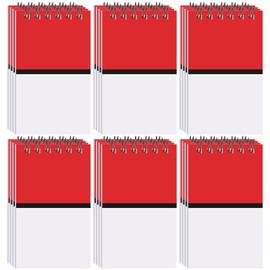 Eaasty 24 Packs Mini Cartoon Animation Party Favors Notebooks Red Cartoon Game Party Notepads Set Anime Themed Spiral Pocket Notepads for Boys Girls Classroom Birthday Office Party Favors