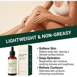 Aceite Corporal Complejo Multipéptido para Estiramiento de la Piel. (6PCS) Aceite Corporal Reafirmante Antienvejecimiento Para Piel Crepey, De Absorción Rápida Para Piel Crepey De Cuerpo Completo.