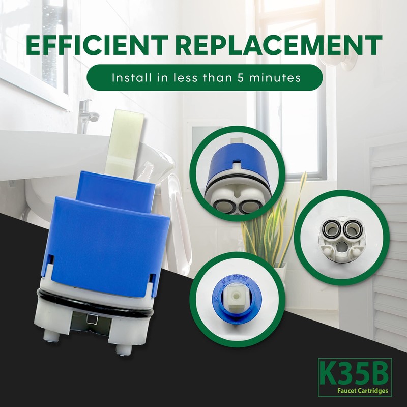 Kerox K35B 35 mm Faucet Cartridge Replacement - Single Lever