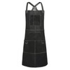 ANTAITHER Black Leather Welding Apron with 6 Pockets - Heavy