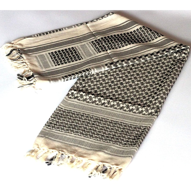 100% Cotton Scarf, Afghan Stall, Arab Stall, Scarf, Shemagh, lvory