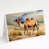 Caroline's Treasures DAC2886GCA7P Camel Greeting Cards Pack of 8 Blank