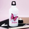 Striefchen® Trinkflasche mit Schmetterlingsmotiv und Wunschname 500 ml BPA frei