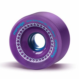 Orangatang Moronga 72.5 mm 83a Freeride Longboard Skateboard Wheels (Purple, Set of 4)