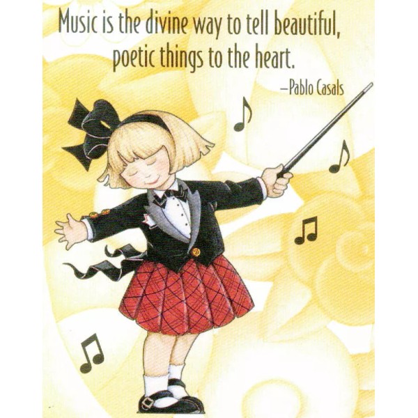 Mary Engelbreit Pablo Casals-MUSIC DIVINE WAY-Handcrafte