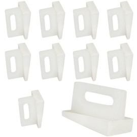 10 Pcs Pocket Door Bottom Guide, Plastic Sliding Door Track Raplacement Kit, Compatible with Most Sliding and Pocket Systems