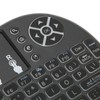 Mini Wireless Keyboard Backlit Black 2.4G RF 10-Meter Working Distance