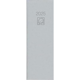 Zettler - Diary 2025 recycling, 10.4 x 29.6 cm, pocket calendar with 400 pages, 1 day on 1 page, day and week and interest counting, two-month overview and German calendar