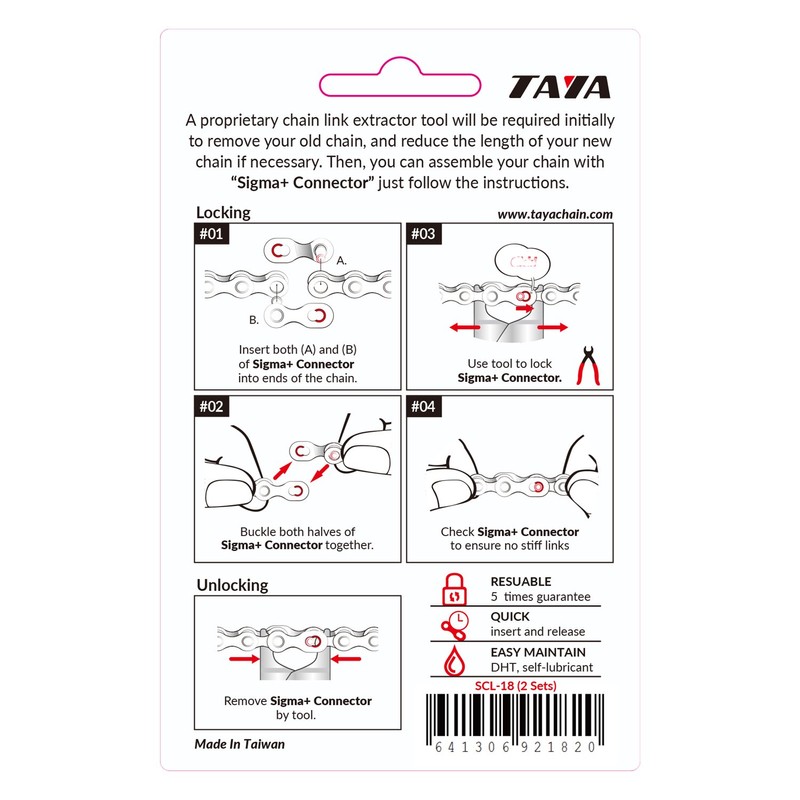 TAYA 11 Speed Bike Chain Connector Link, SCL-18 | Ti