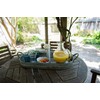 Creative Co-Op Oval Galvanized Metal Tray with Handles