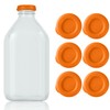 GAWBYET Silicone Milk Bottle Caps,48mm Diameter Glass Jug Replacement Lids