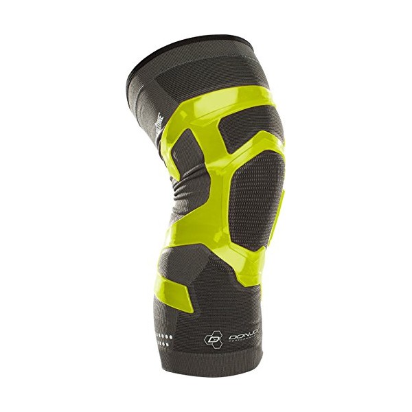 DonJoy Performance TRIZONE Compression: Knee Support Sleeve, Right Leg, Slime Green, Small