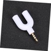 Operitacx Audio Konverter Kopfhörer Splitter U Form Headset Weizenadapter Audio