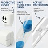 4PCS Timer Assorted Colors, Smile Pattern Plastic Unbreakable Hour Glass,