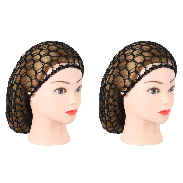 Lnngub Pack of 2 Hair Net for Sleeping, Mesh Crochet