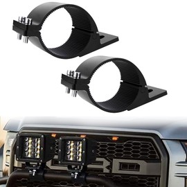 Chelhead Work Light Holder 2 Inches, Pack of 2 Headlight Holder Clamp Bracket Universal Clamp Holder Pipe Clamp Hook for Off-Road Vehicles Car Truck Car