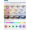 LEDIARY RGB Low Profile Ceiling Fans with Lights and Remote,