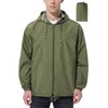 UIQUR Mens Rain Jacket Raincoat Windbreaker Running Waterproof Lightweight Packable