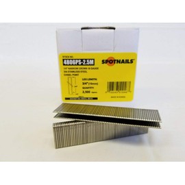 1/4-Inch Narrow Crown 3/4-Inch Leg 18-Gauge St Spotnails 4806PS Stainless Steel