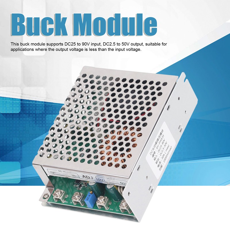 DC to DC Buck Module 50A 1000W DC25‑90V Input DC2.5‑50V