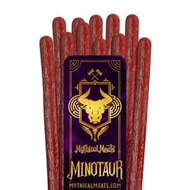 Mythical Meats Humanoid Flavor Minotaur 12-Pack Snack Sticks – Jalapeno Pork – Dried & Dehydrated Meats Seasoned to Perfection – High Protein Snacks