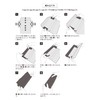 yamapac SHIKI® Drawer Clean Organizer, Shallow Type, Black x Black,
