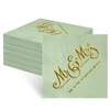 Pack of 80 Wedding Napkins, Eucalyptus Green, Serviettes Sage Green