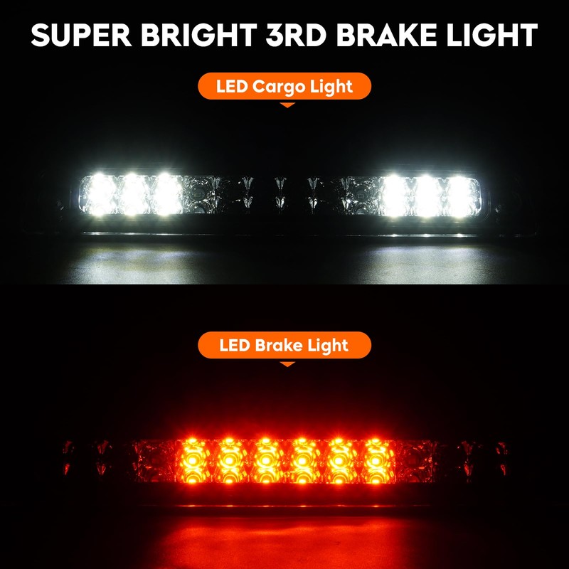 Tresound Tail Light + 3rd Brake Cargo Lamp for Dodge