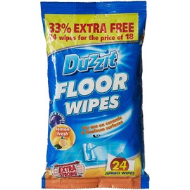 Duzzit 3 x Floor Wipes Cleaning for Ceramic and Linoleum Surfaces