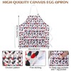 Cutecrop 2 Pcs Egg Collecting Apron with 15 Pocket Gathering