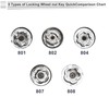 RATCHROLL Wheel Lock Lugnut for Jeep Compass #806 Anti-Theft Screw