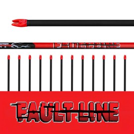 Element Archery | Faultline Raw Shaft Arrows 400 Spine | 31" Long | 12 Pack