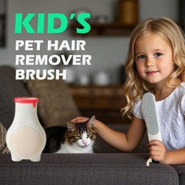 JoyArrive Children Use Cartoon Pet Hair Remover, Fur Lint Remover For Dogs & Cats, Fur Cleaning Brush, Cats & Dogs Hair Removing Brush, Double-Sided Lint Brush, Pet Hair Sticky Brush C (YELLOW)