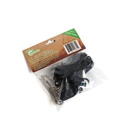 Hydro Crunch 106006 D940003500 1/8" Adjustable Ratchet Hangers for Hydroponics, Reflectors & Grow Light Fixtures (Set of 2-Holds 150 lbs.), Black