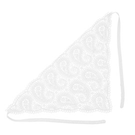 FRCOLOR Knitted Floral Hair Bandana for Women Vintage Crochet Headwrap Elegant Lace Design Hair Accessory for Boho Style and Everyday Wear