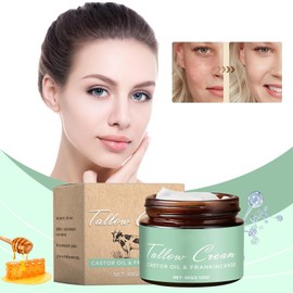 Organic Beef Tallow Moisturizer for Face &, Grass-Fed Tallow Cream with Deep Hydration, Lightweight Formula for Smooth Skin, Multi-Purpose Skincare Balm (face cream)