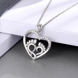 Mom To Be Gifts for New Mother 925 Sterling Silver Pendant Necklace Pregnancy Expecting Jewelry Gifts for First Time Mother