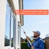 wlich Telescopic Window Cleaner, 360°Rotating Window Squeegee, 2-in-1 Window Cleaning